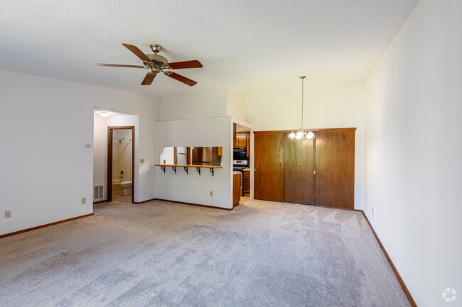 2BR, 2BA - Living Room - Baldwin Court Apartments