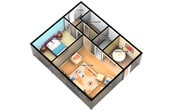 A2- UP floor plan Carelton Courtyard