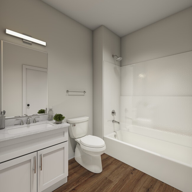 3BR, 2BA 2nd fl. - 1,110SF - Primary Bathroom