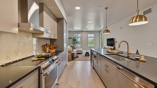 Alternate view of kitchen in Jade model