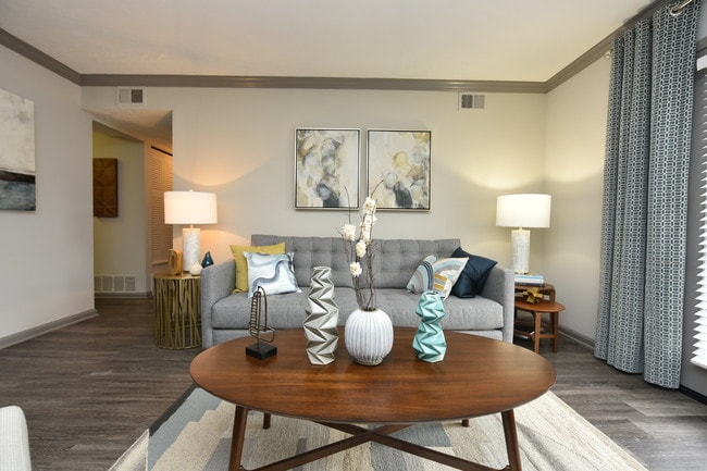 Living Room - District at Hurstbourne Apartments