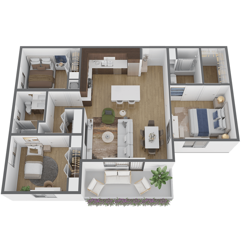 Floor Plan - 3x2 AL