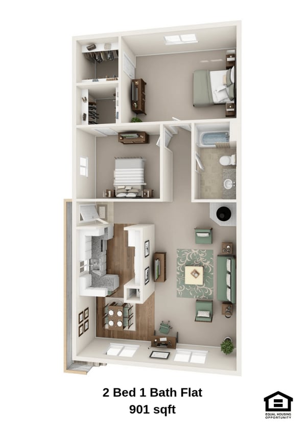Floor Plan - Two Bedroom A