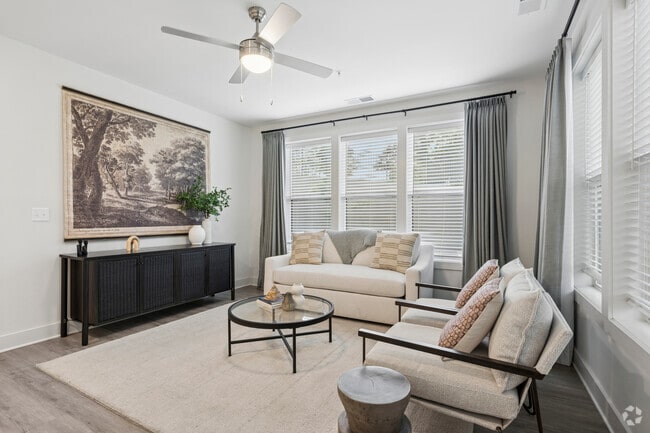 2BR, 2BA - 1,233SF - Living Room - The Landing on Summers Street