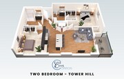 Plano de planta de Tower Hill