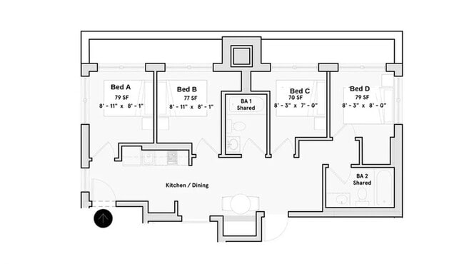 Photo - Room in Shared 2 bed/1 bath home Unidad B