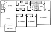 3BR/2BA