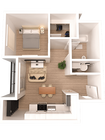 Latimer - 1x1 E Floorplan