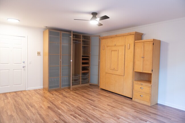 Storage cabinet open