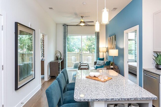 The-Edition-on-Oberlin-Apartments-and-Townhomes-Open-Floor-Plans-Kitchen-to-Living-Room - The Edition on Oberlin