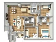 Remodeled 3 Bedroom 2 Bath with Island Kitchen