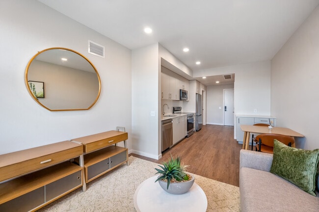 Finish Scheme II living, dining, and kitchen area
