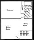 ONE BEDROOM ONE BATH