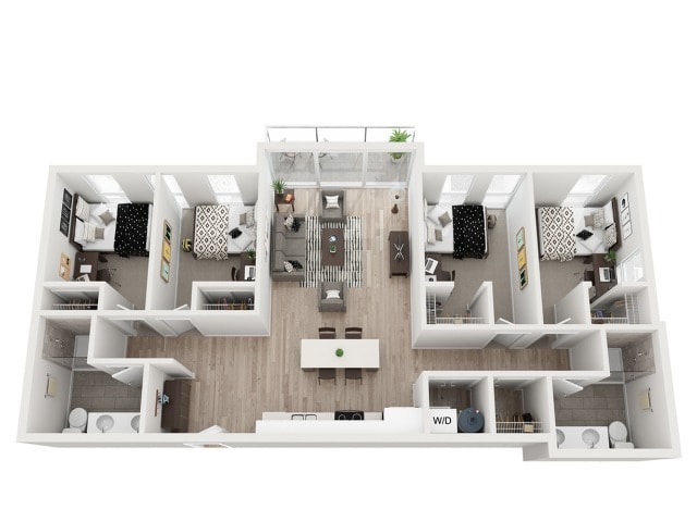 4 Bed 2 Bath - 4 Bed 2 Bath