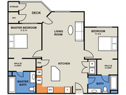 The Redwood 2 Bedroom/2 Bath