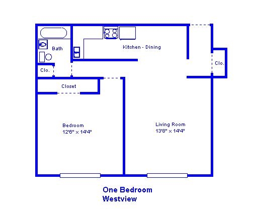 Typical Floorplan - One Bedroom, Base Package