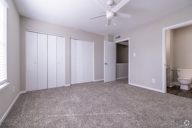 2BR, 2BA - 1,200SF - Bedroom