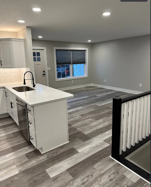 Livingroom from Kitchen door leads front porch - 8195 Lake Pleasant Rd