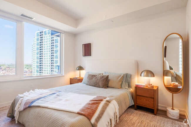 2BR, 2BA - 839 SF - Bedroom