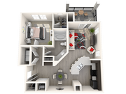 1 Bedroom | 1 Bath | 826 SF