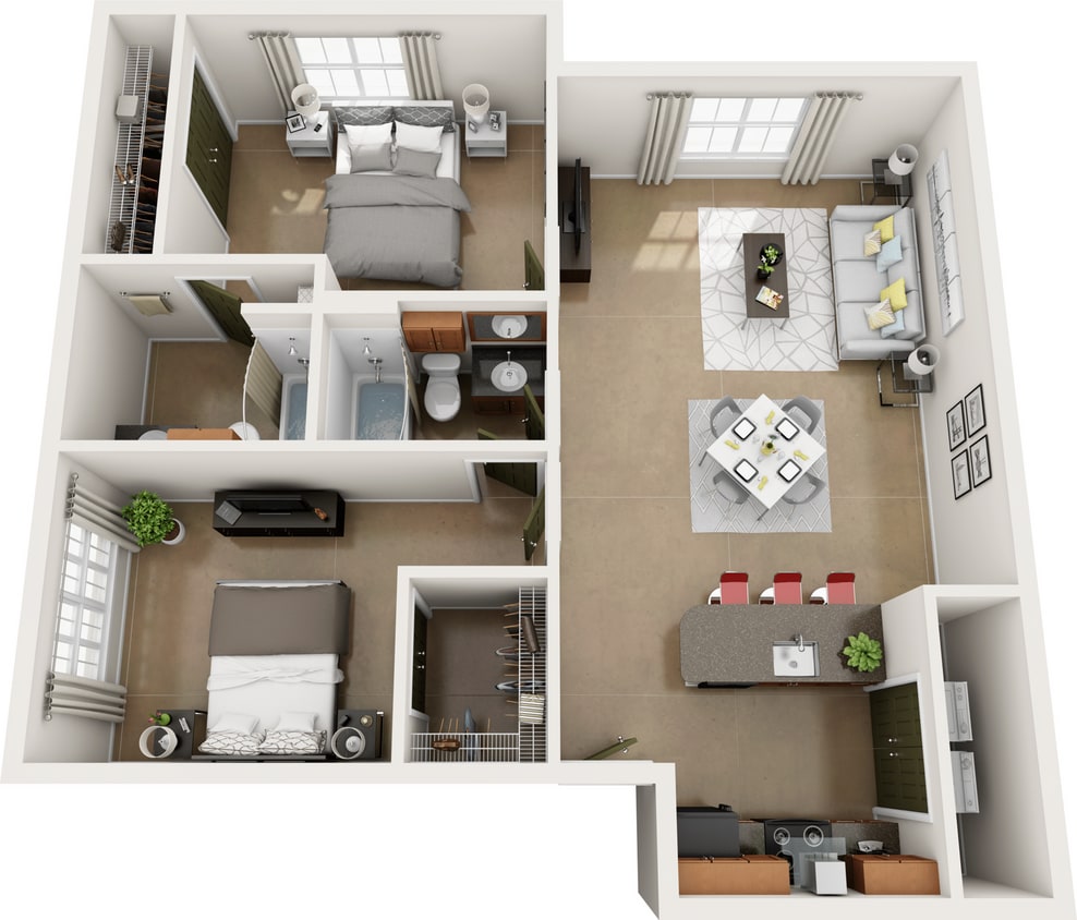 Sequoia (Two Bed, Two Bath) - Sequoia (Two Bed, Two Bath)