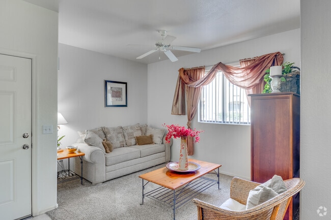 2BR, 2BA - 1058SF- Living Room