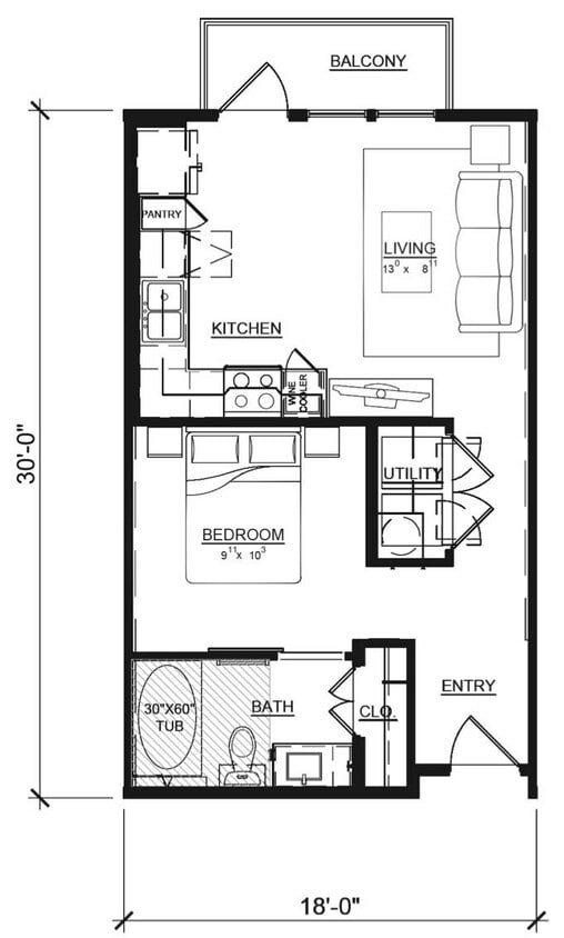 Floor Plan - Rose | E1