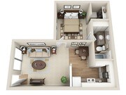 1BR/1BA