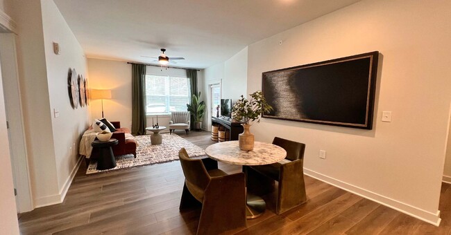 Dining Room and Living Room - East Bank Apartments