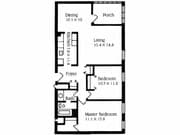 2BR/1BA