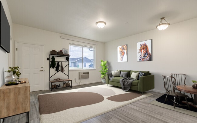 Sala de estar - Jayhawks Patio Home Apartments