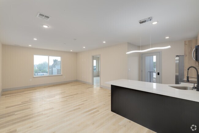 2BR, 2BA - 1,124SF - Kitchen/Living Room - 2328-2344 N 2nd St