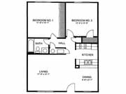 2BR/1BA