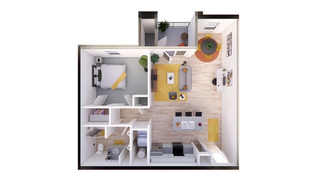 1 bedroom w/ dinning