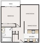 1BR/1BA