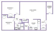 2BR/1BA
