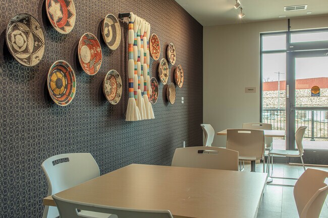 The Starling at Rise - art installation in Community Room