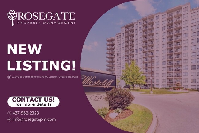 Modern 1-Bedroom Condo with Walk-In Closet & Balcony in London — Utilities Included - Modern 1-Bedroom Condo with Walk-In Closet & Balcony in London — Utilities Included Unit 1114