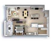 A floor plan Prose Desert River