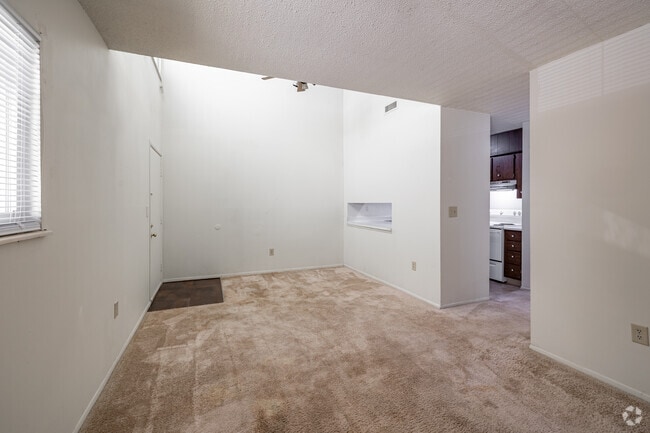 2BR, 1BA Upper Floor - 645SF - Living Room