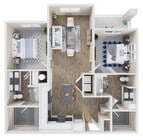 B2 floor plan Ascend Morganton Park