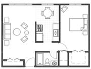 1BR/1BA