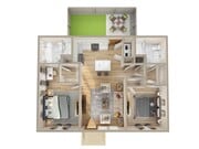 2 Bed/ 2 Bath