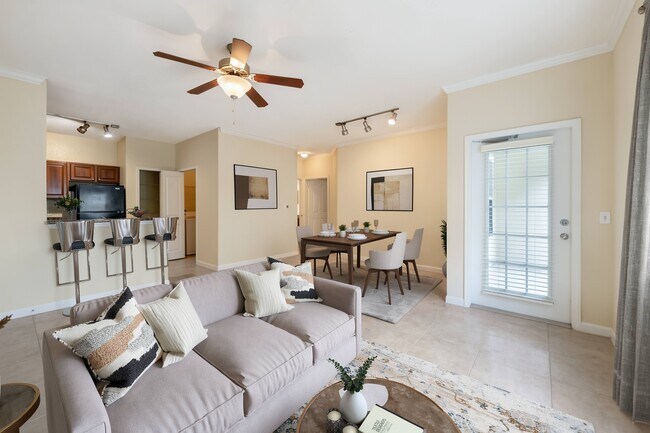 Open-Concept Living and Dining Area - Estates at Heathbrook