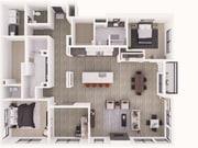 Floorplan D 2144 sqft