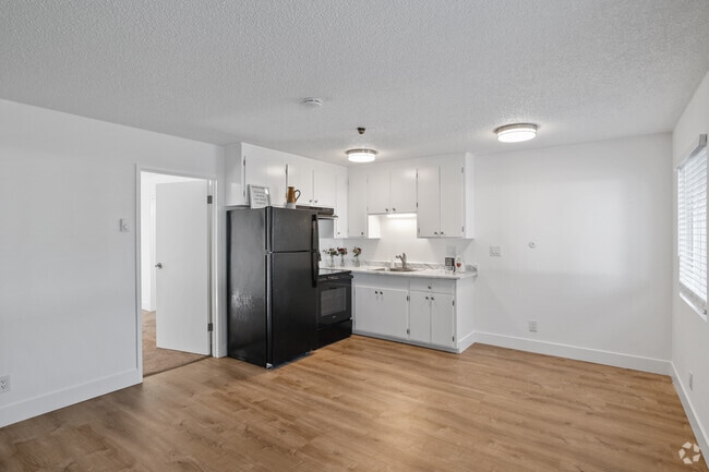 Kitchen + living room - The Grove Apartments
