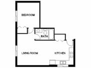 1BR/1BA