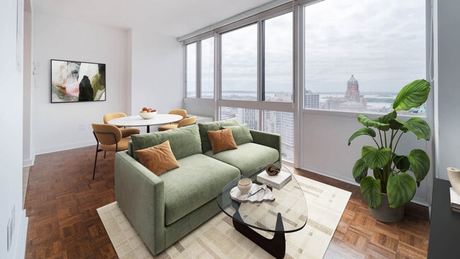 Living Room with Hard Surface Flooring