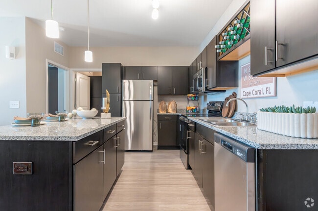 2BR, 2BA - 1,128SF Kitchen