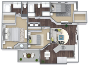 Three Bedroom, Two Bath